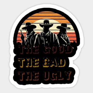 cow boy  t shirt Sticker